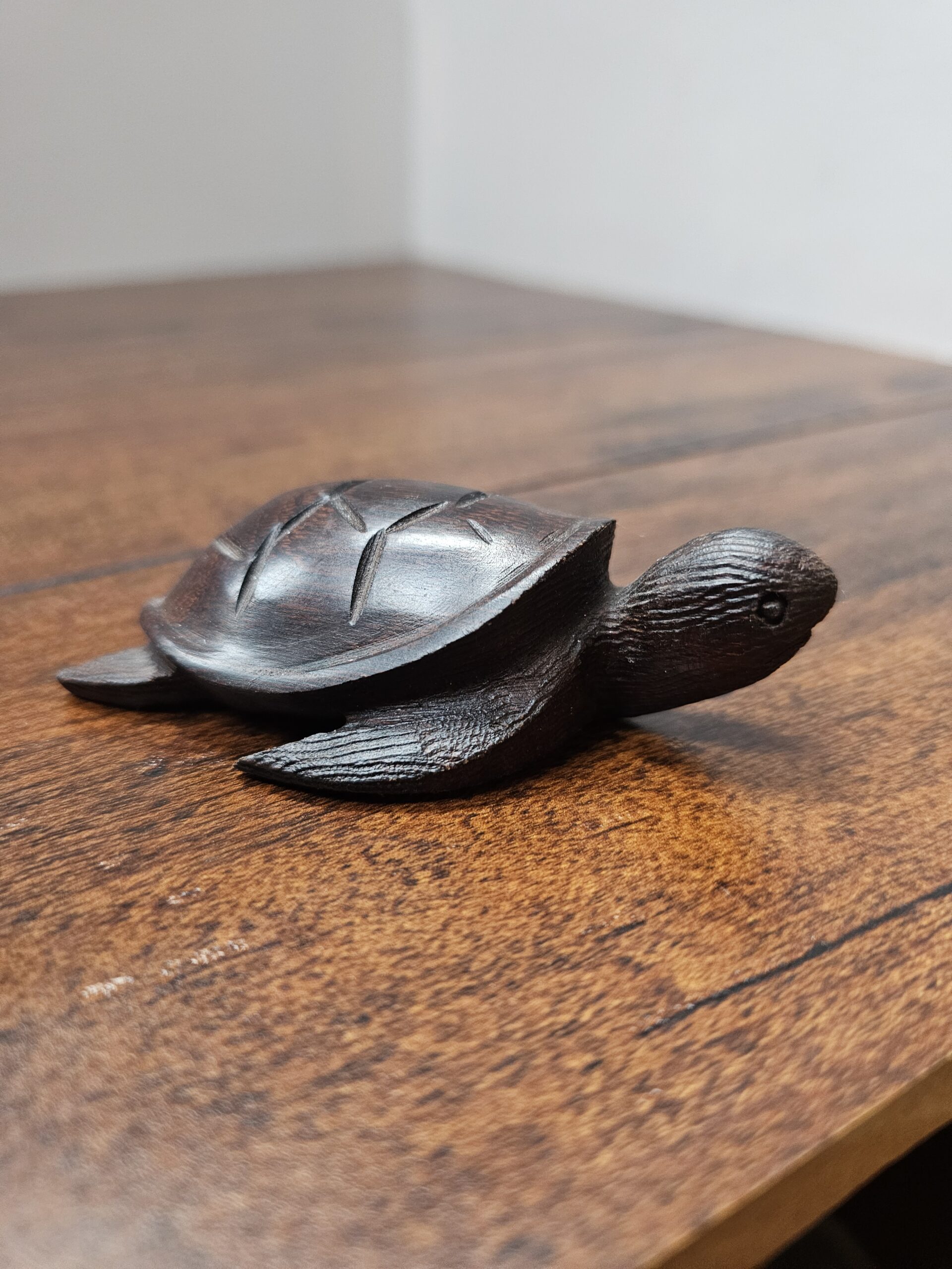 Handcrafted Wooden Turtle Sculpture Decorative Figurine - product image 4