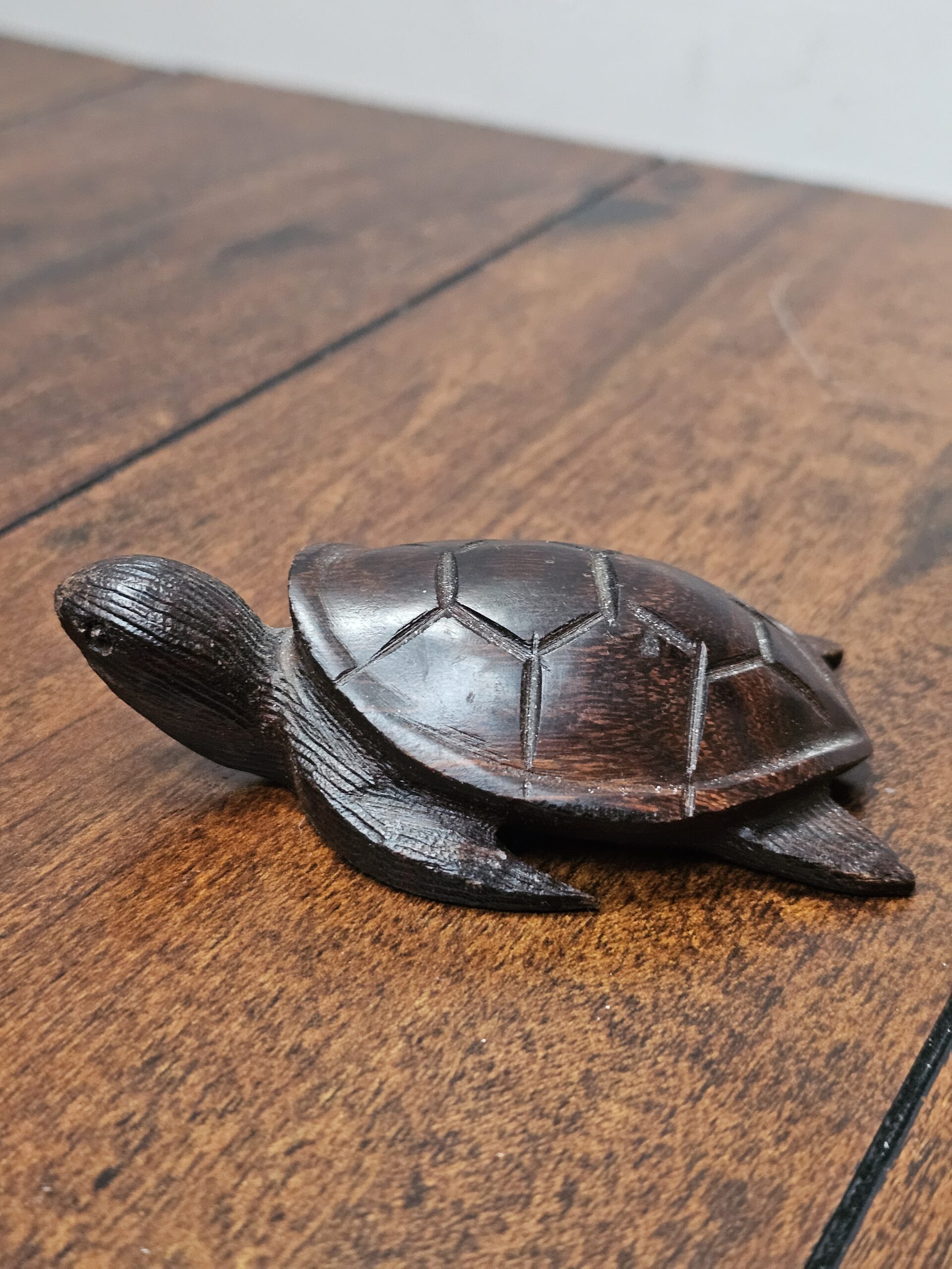 Handcrafted Wooden Turtle Sculpture Decorative Figurine - product image 5