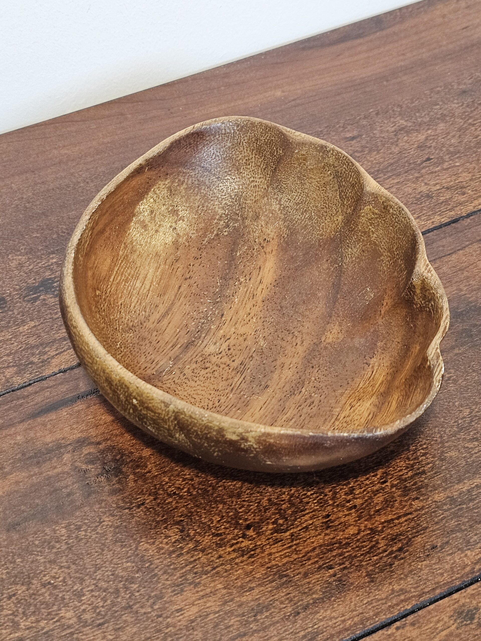 Hand Carved Monkeypod Wood Bowl Decorative Dish - product image 2
