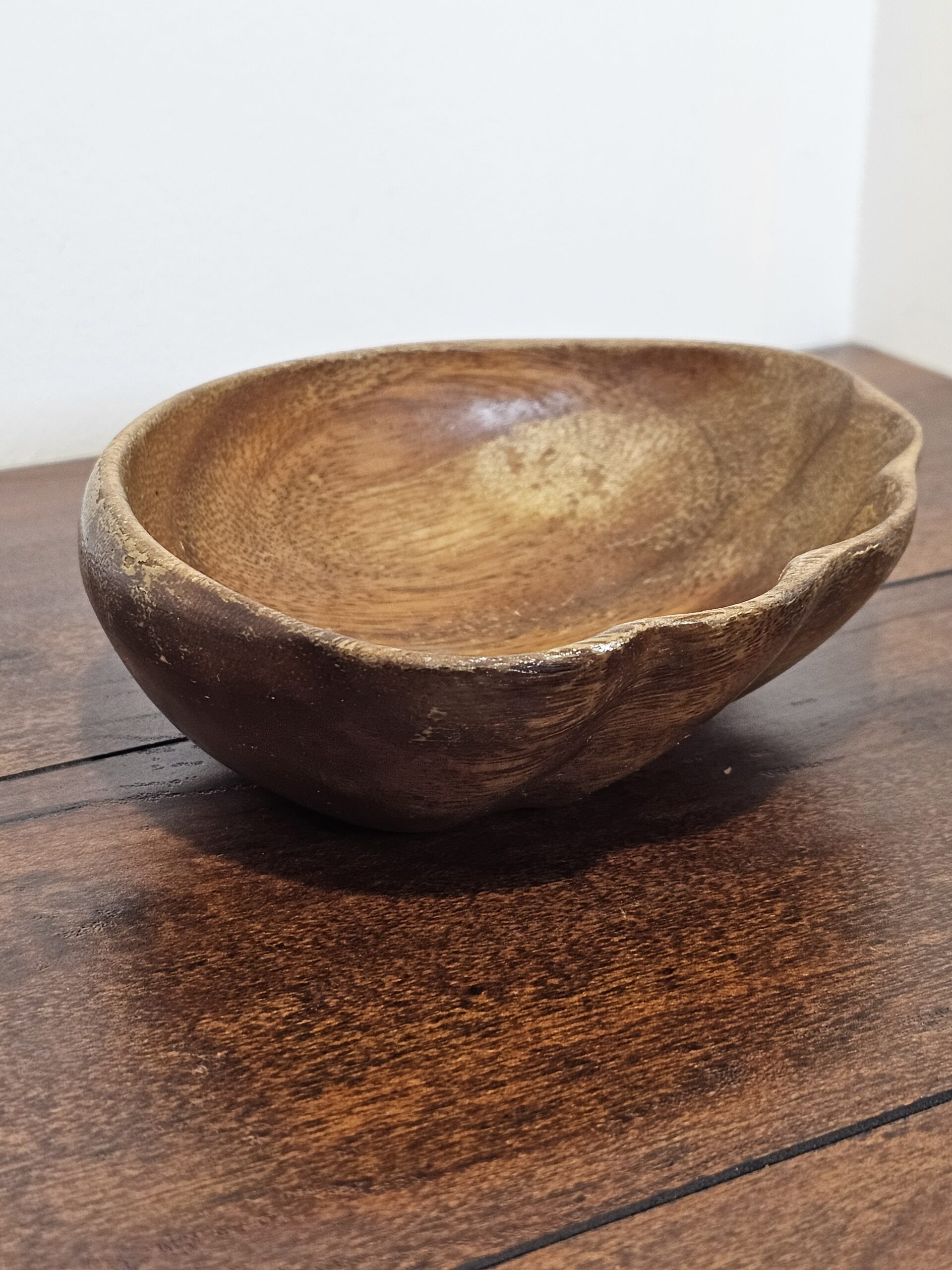 Hand Carved Monkeypod Wood Bowl Decorative Dish - product image 3