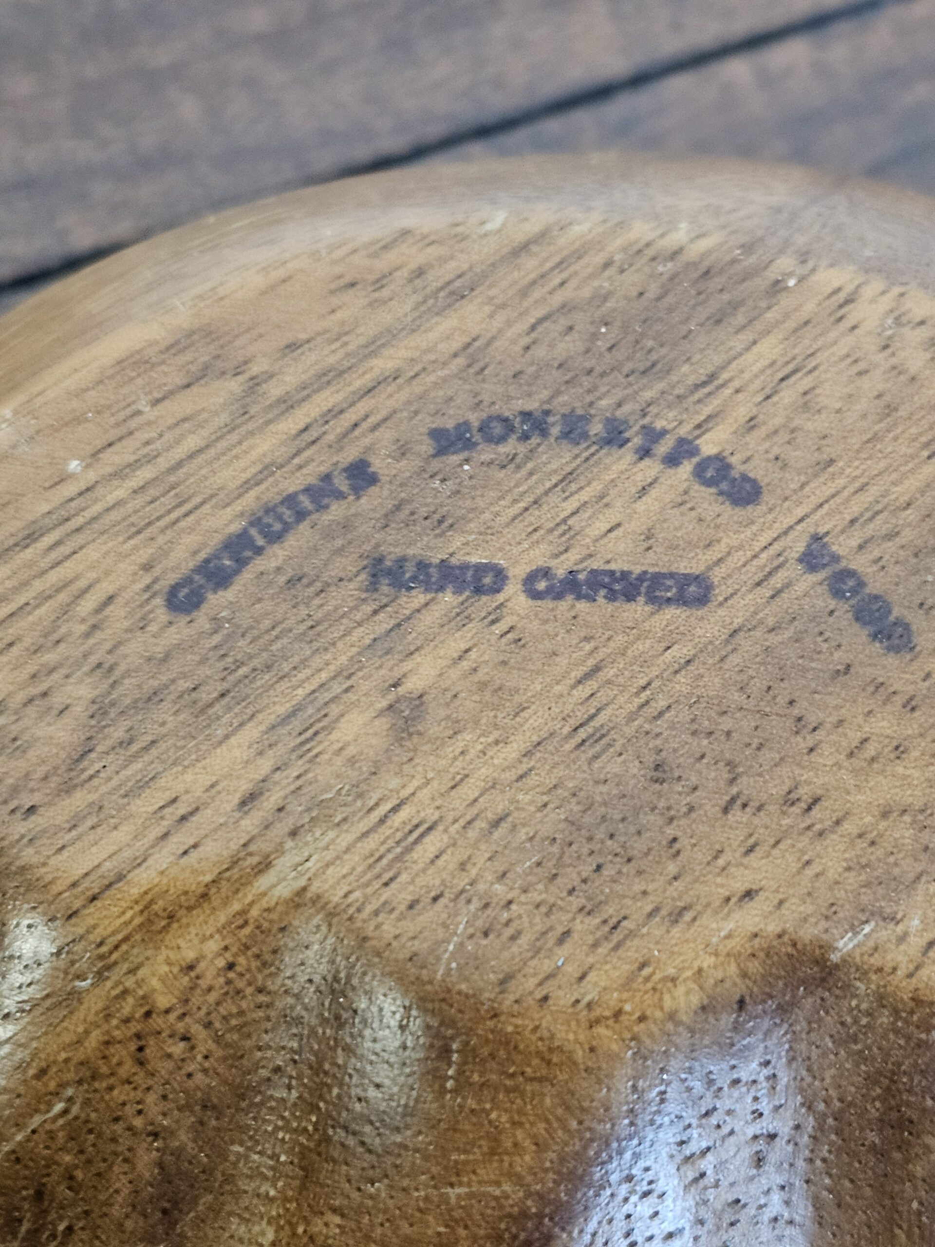 Hand Carved Monkeypod Wood Bowl Decorative Dish - product image 5