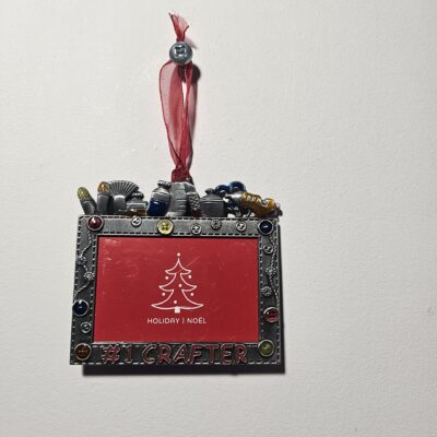 Holiday Noel #1 Crafter Ornament with Red Ribbon - product image 1