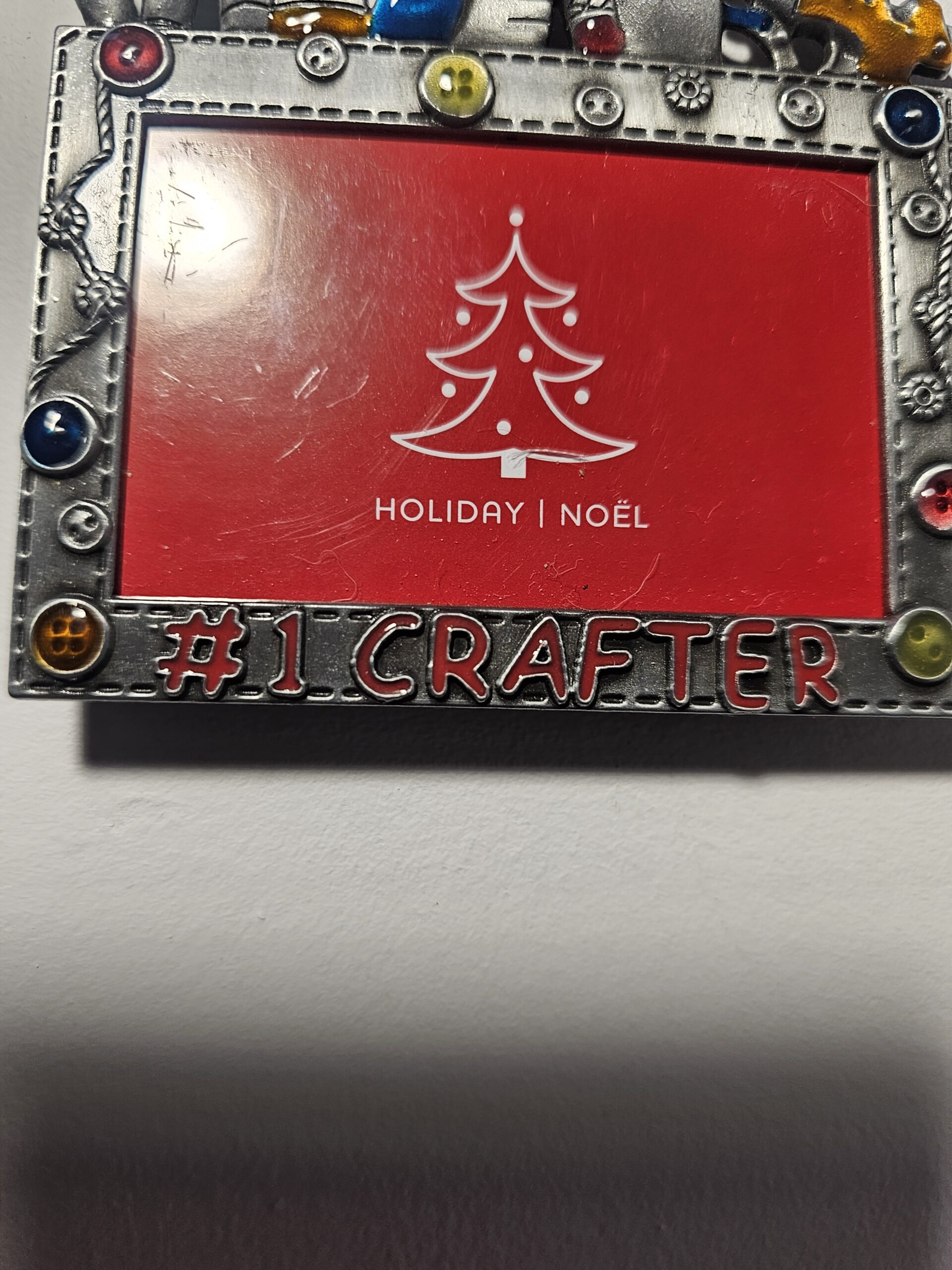 Holiday Noel #1 Crafter Ornament with Red Ribbon - product image 2