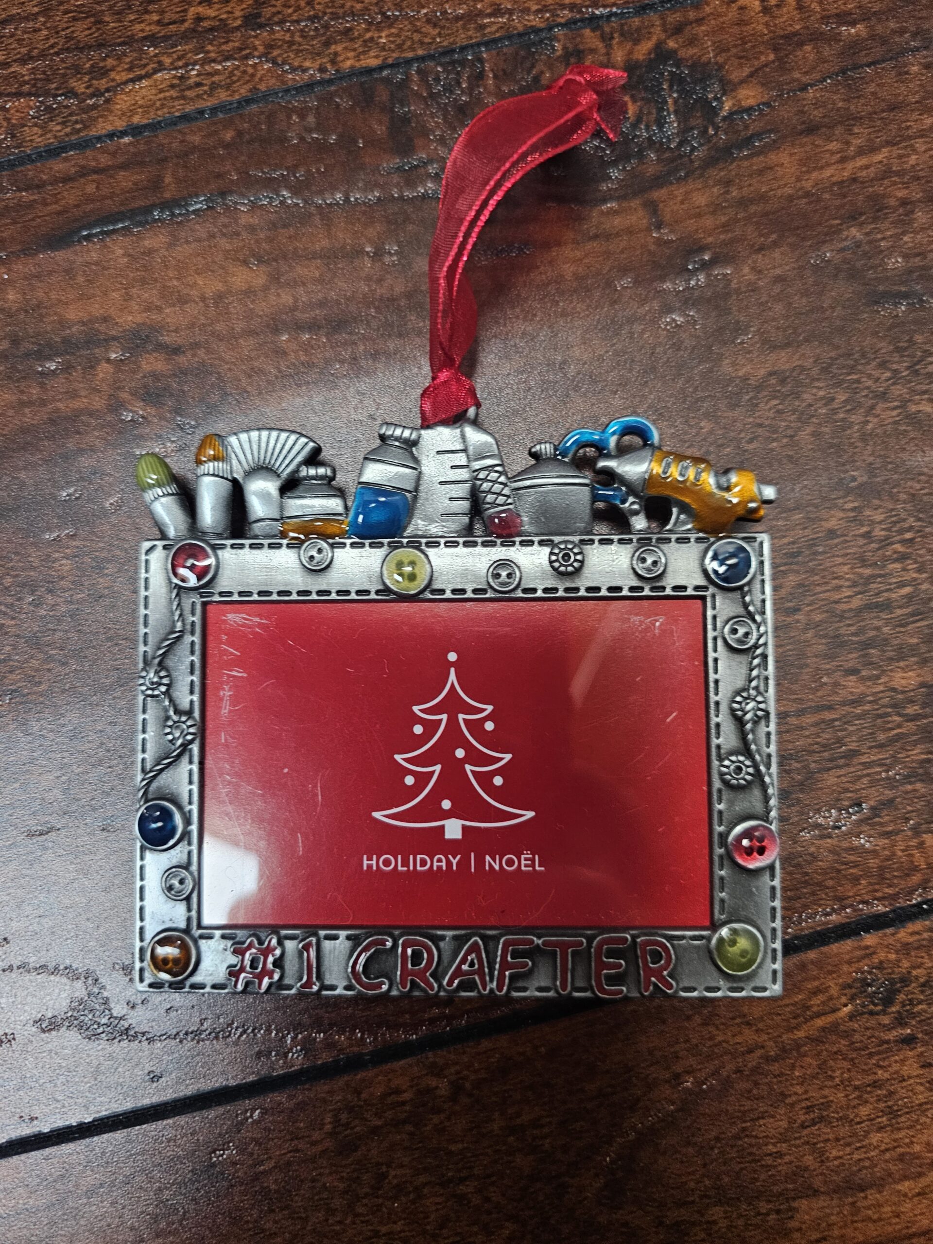 Holiday Noel #1 Crafter Ornament with Red Ribbon - product image 5