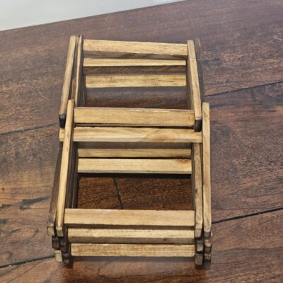 Vintage Wooden Expandable Accordion Wine Rack Holder - product image 1