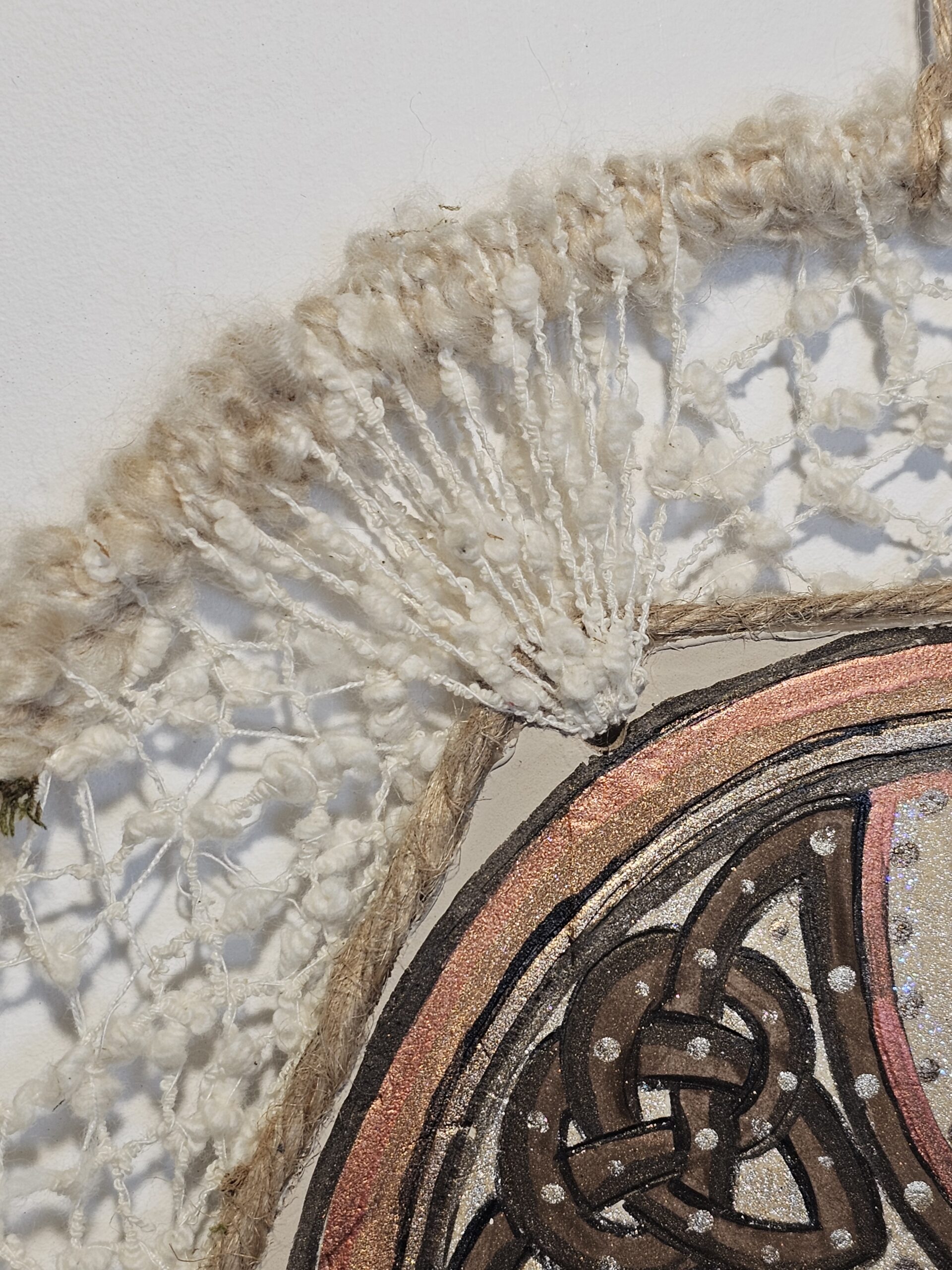 Handcrafted Bohemian Wall Hanging with Celtic Design - product image 3