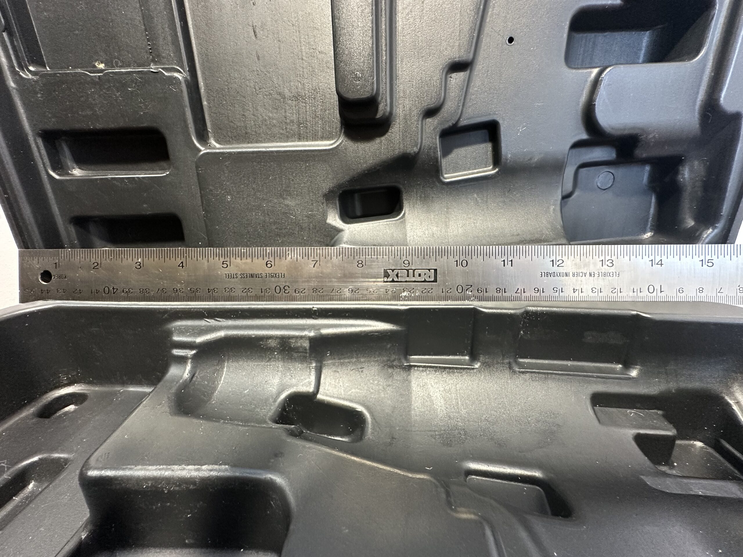 TradeMaster Black Plastic Tool Case with Handle and Latches - product image 5