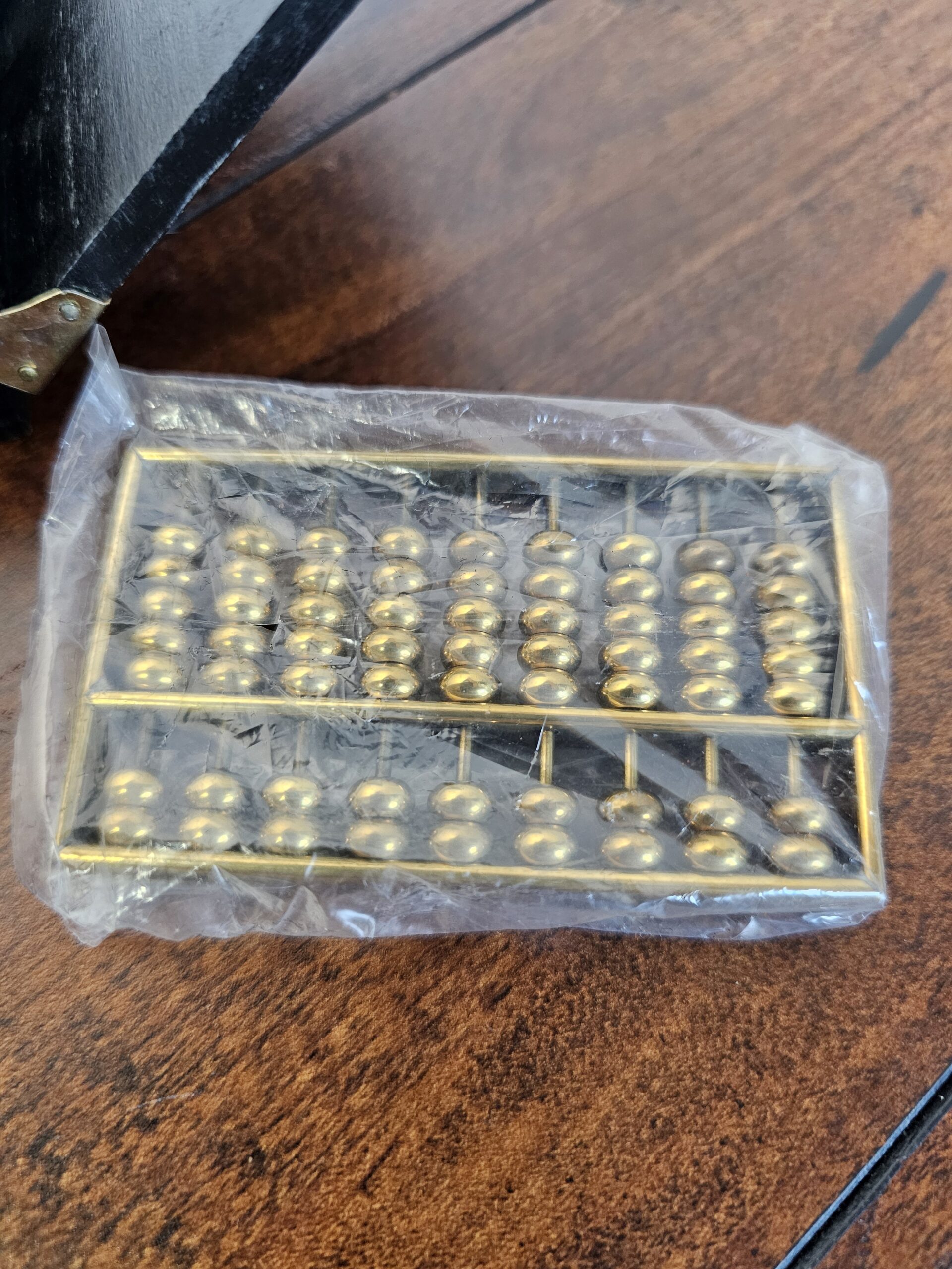 Black Wooden Box with Miniature Abacus and Inspirational Quote - product image 5