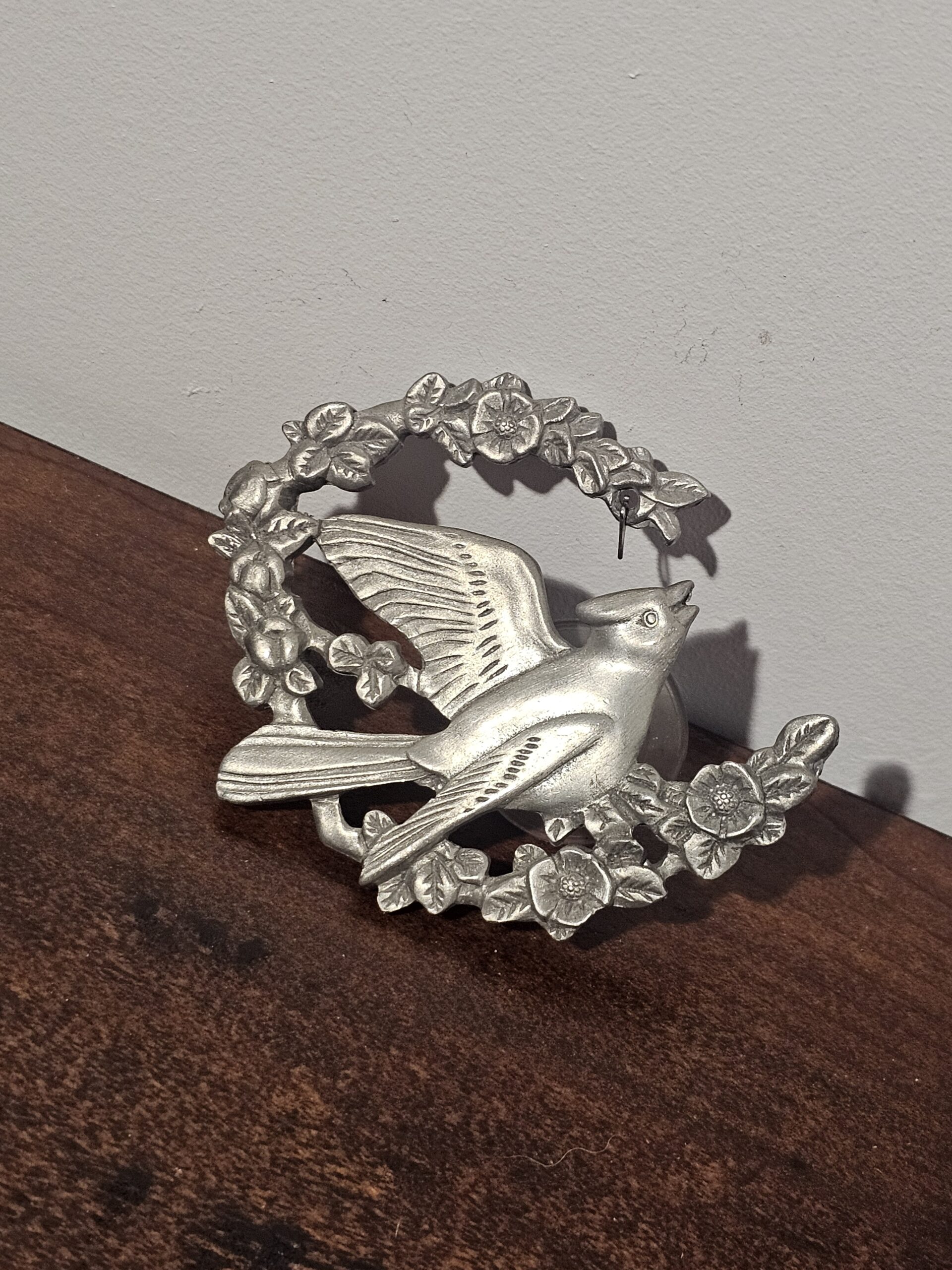 Unknown Metal Bird Wall Decor with Floral Design - product image 4