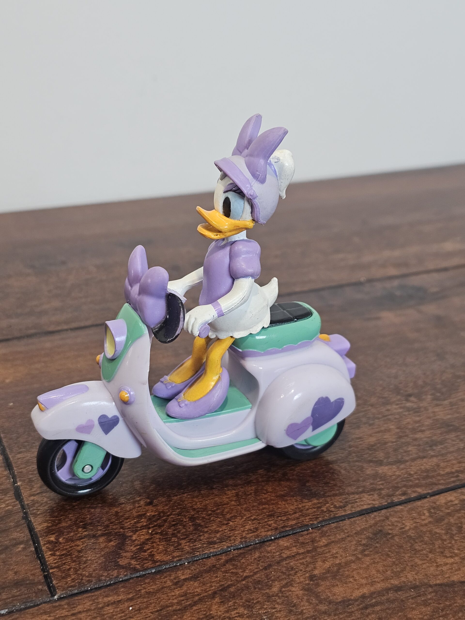 Disney Daisy Duck Scooter Toy Figure Purple Heart Design - product image 4