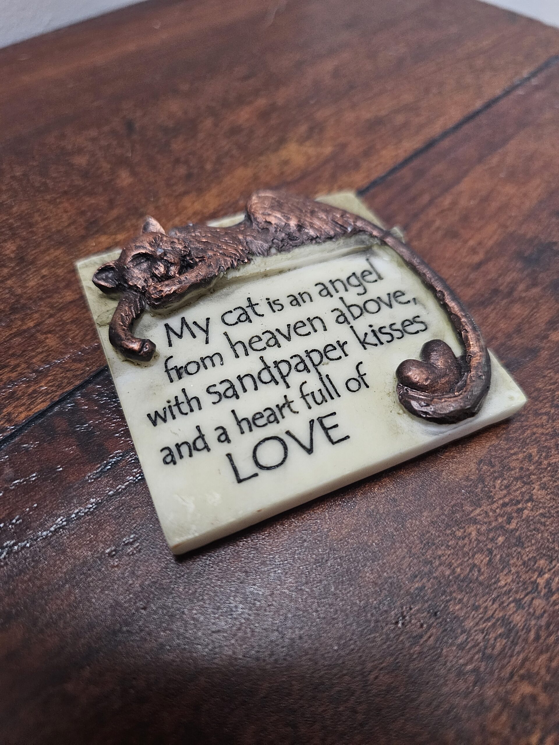 History & Heraldry Cat Angel Decorative Magnet Plaque - product image 2