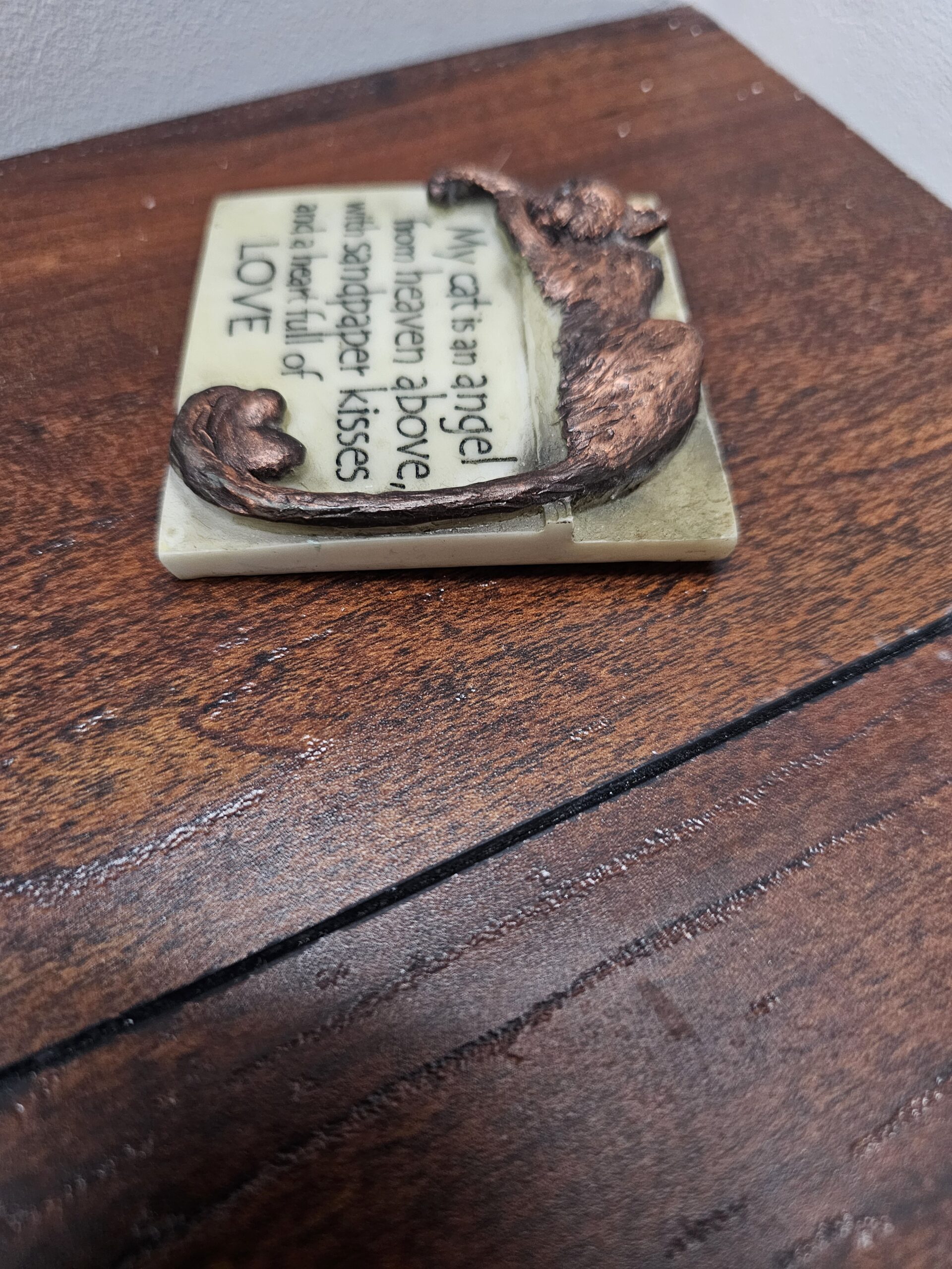 History & Heraldry Cat Angel Decorative Magnet Plaque - product image 5