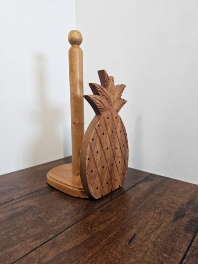 Pineapple Shaped Wooden Paper Towel Holder - product image 1