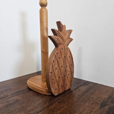 Pineapple Shaped Wooden Paper Towel Holder - product image 1