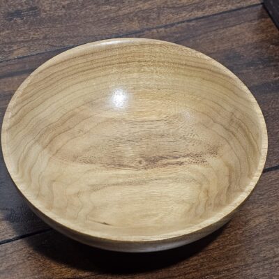 Handcrafted Wooden Bowl Natural Finish 6-inch Diameter - product image 1