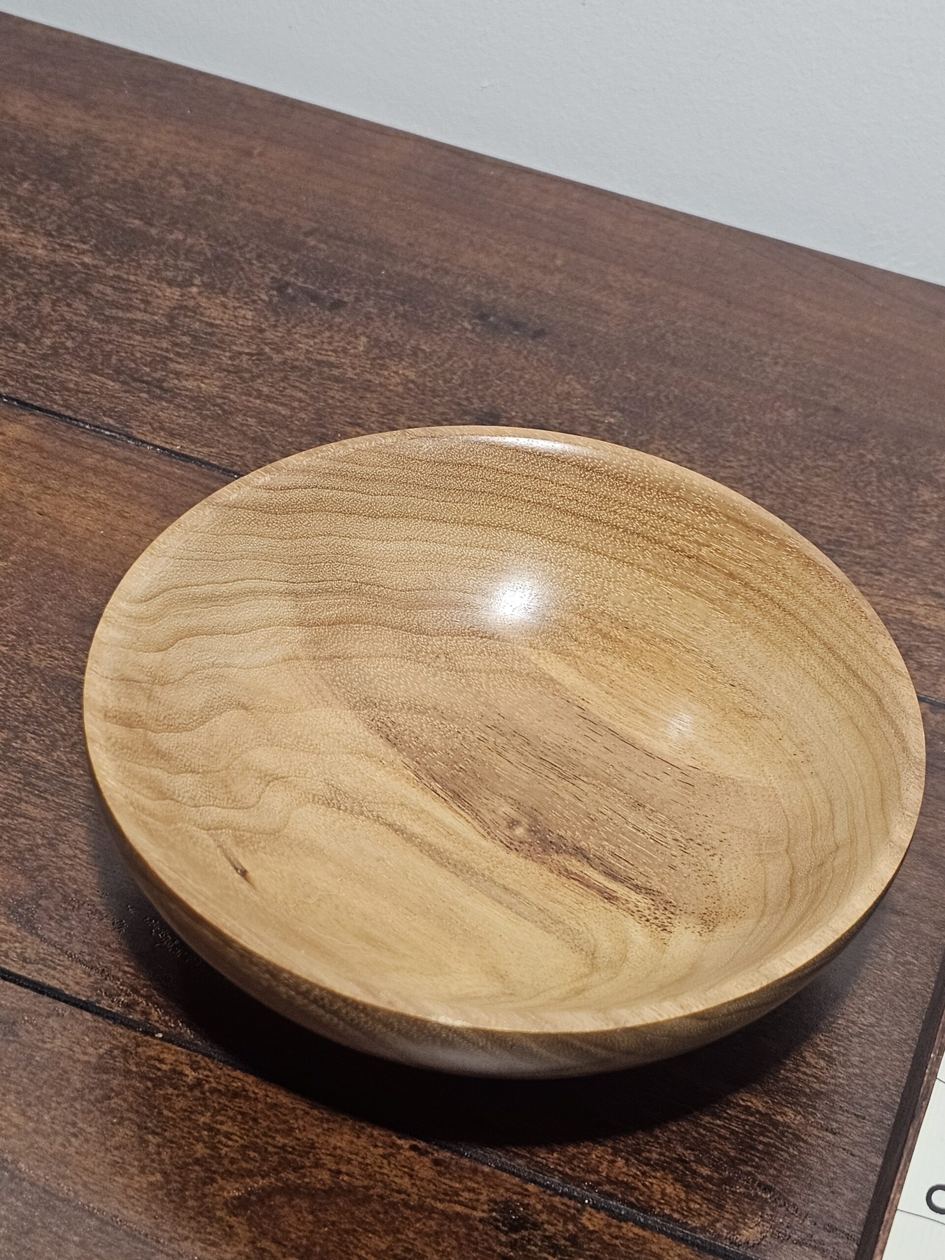 Handcrafted Wooden Bowl Natural Finish 6-inch Diameter - product image 3