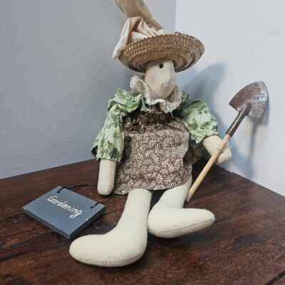 Miss Ellie's Collection Gardening Rabbit Doll with Shovel - product image 1