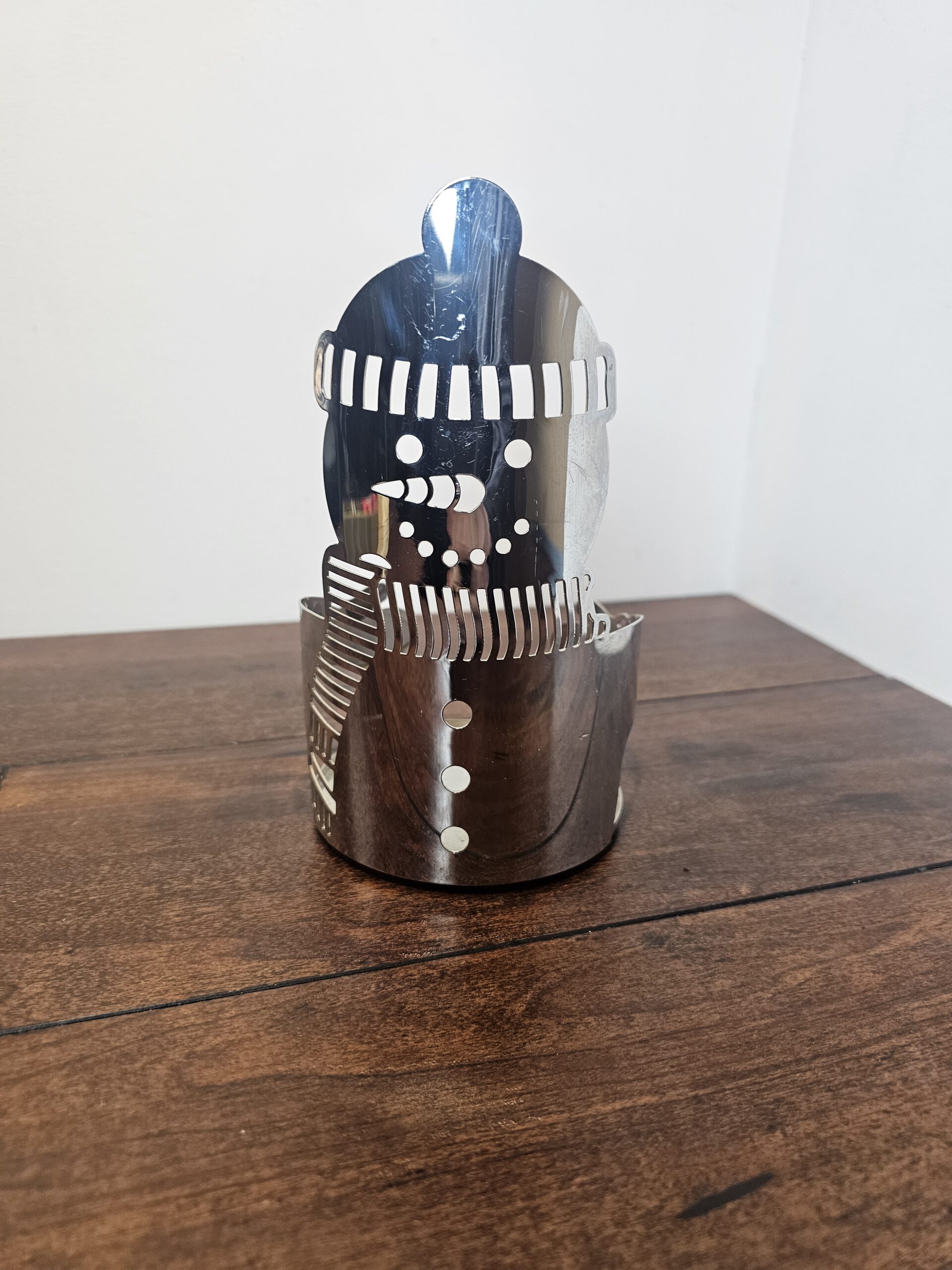 Slatkin & Co. Snowman Metal Candle Holder - product image 1