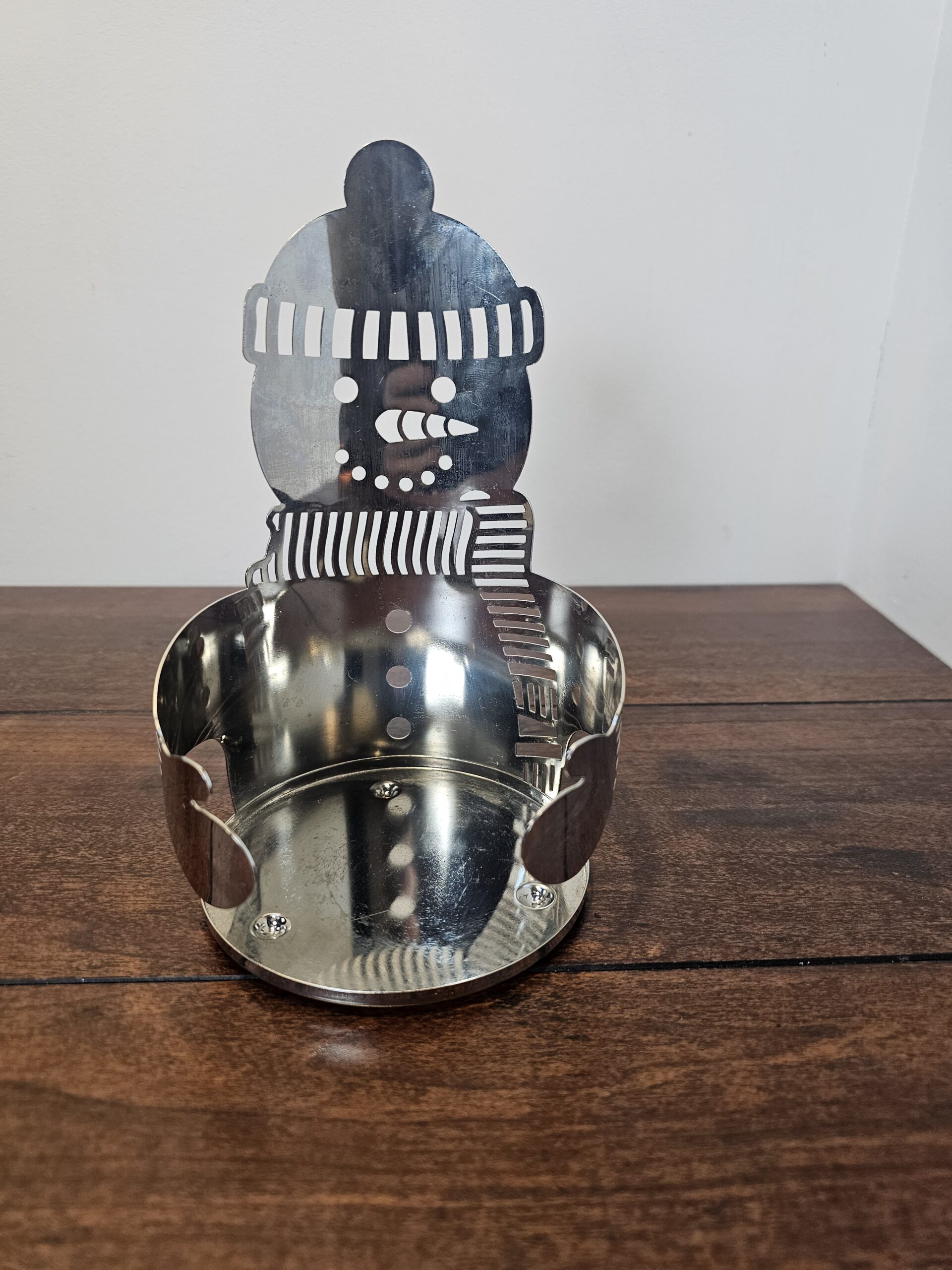 Slatkin & Co. Snowman Metal Candle Holder - product image 3