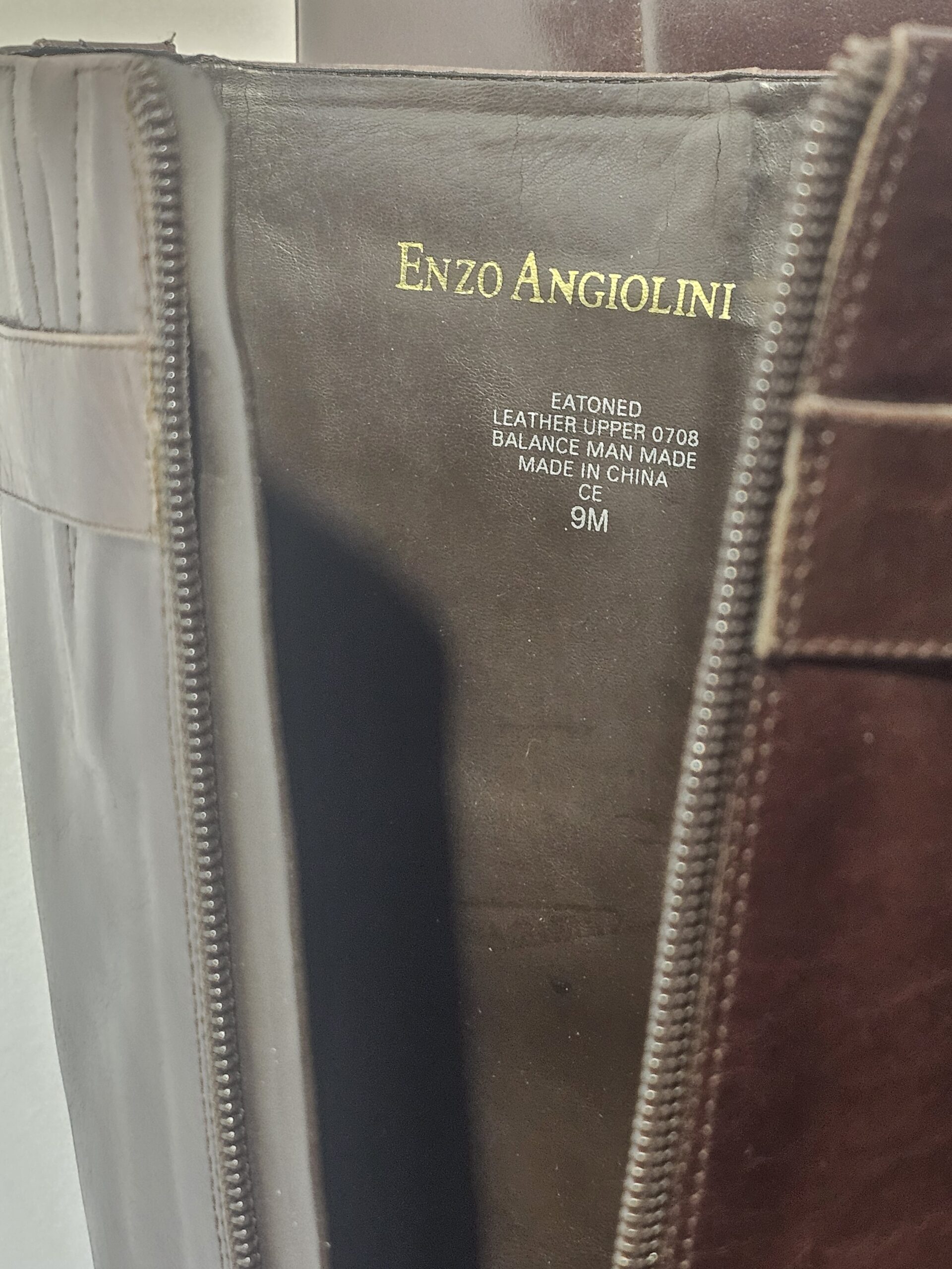 Enzo Angiolini Women's Brown Leather Knee-High Boots Size 9M - product image 5