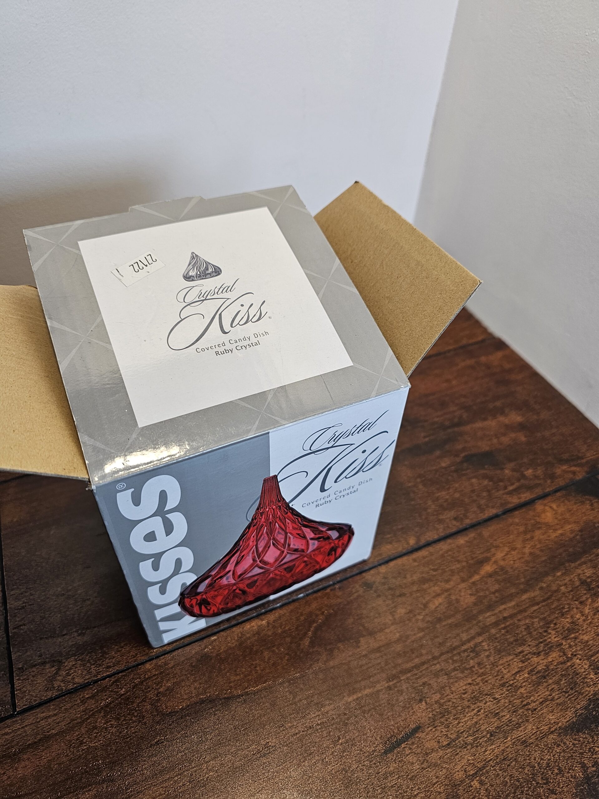 Shannon Crystal Kiss Ruby Crystal Covered Candy Dish - product image 2