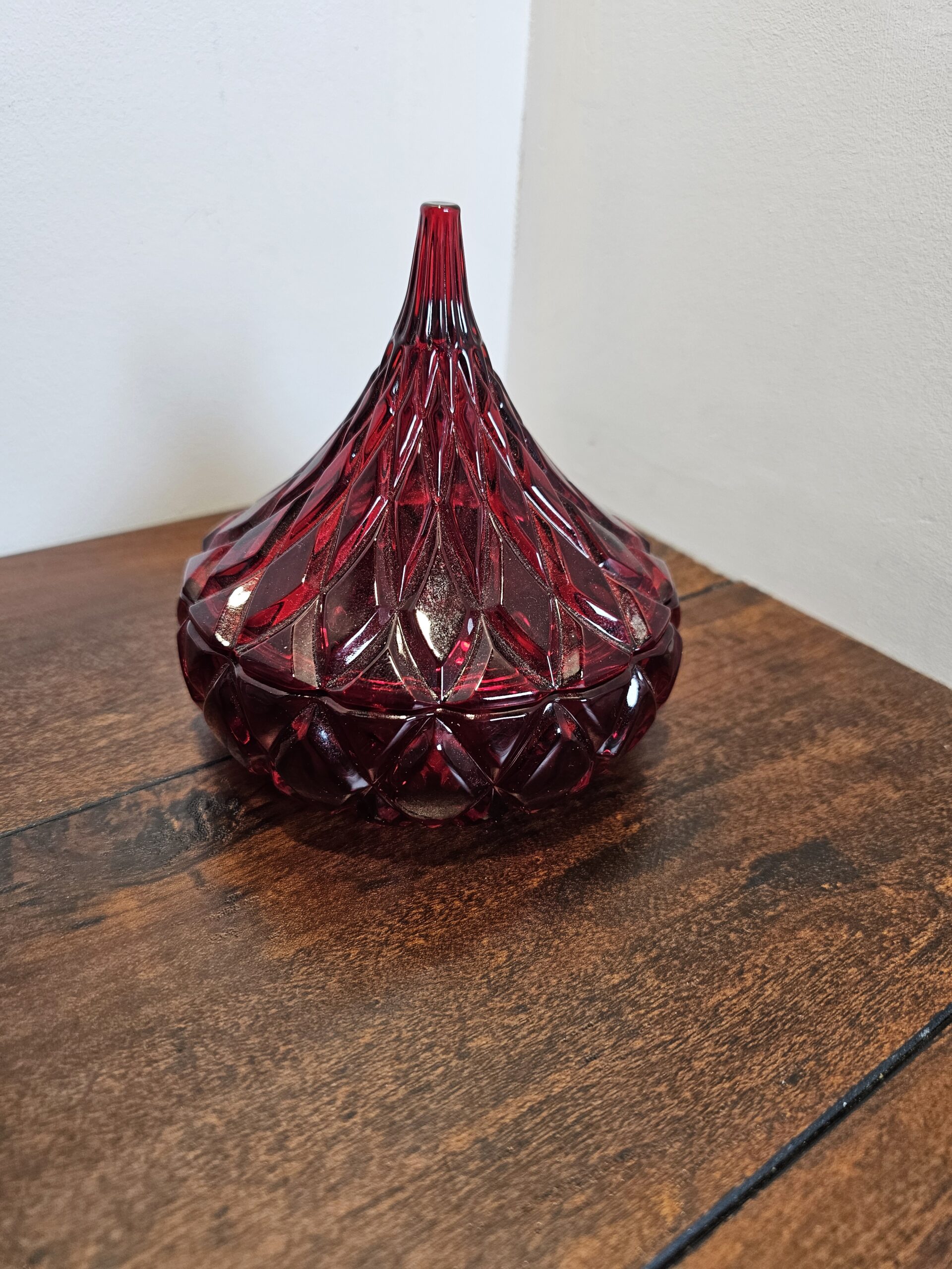 Shannon Crystal Kiss Ruby Crystal Covered Candy Dish - product image 4