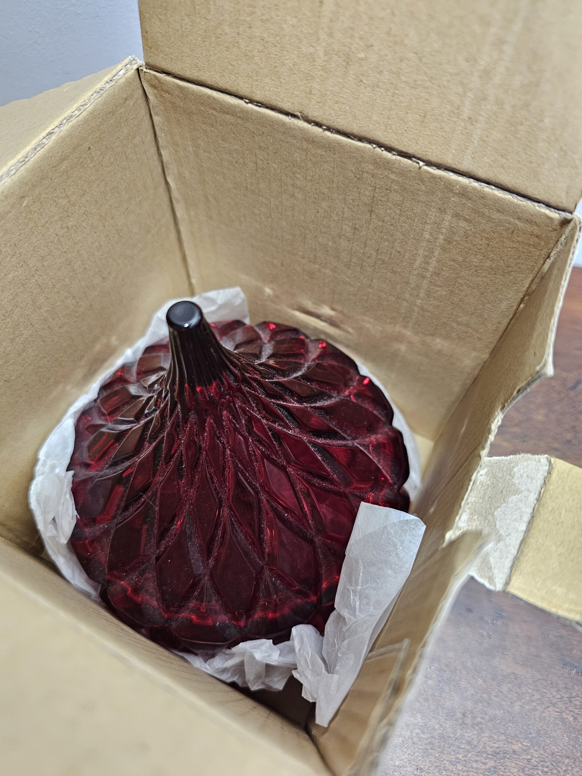 Shannon Crystal Kiss Ruby Crystal Covered Candy Dish - product image 5