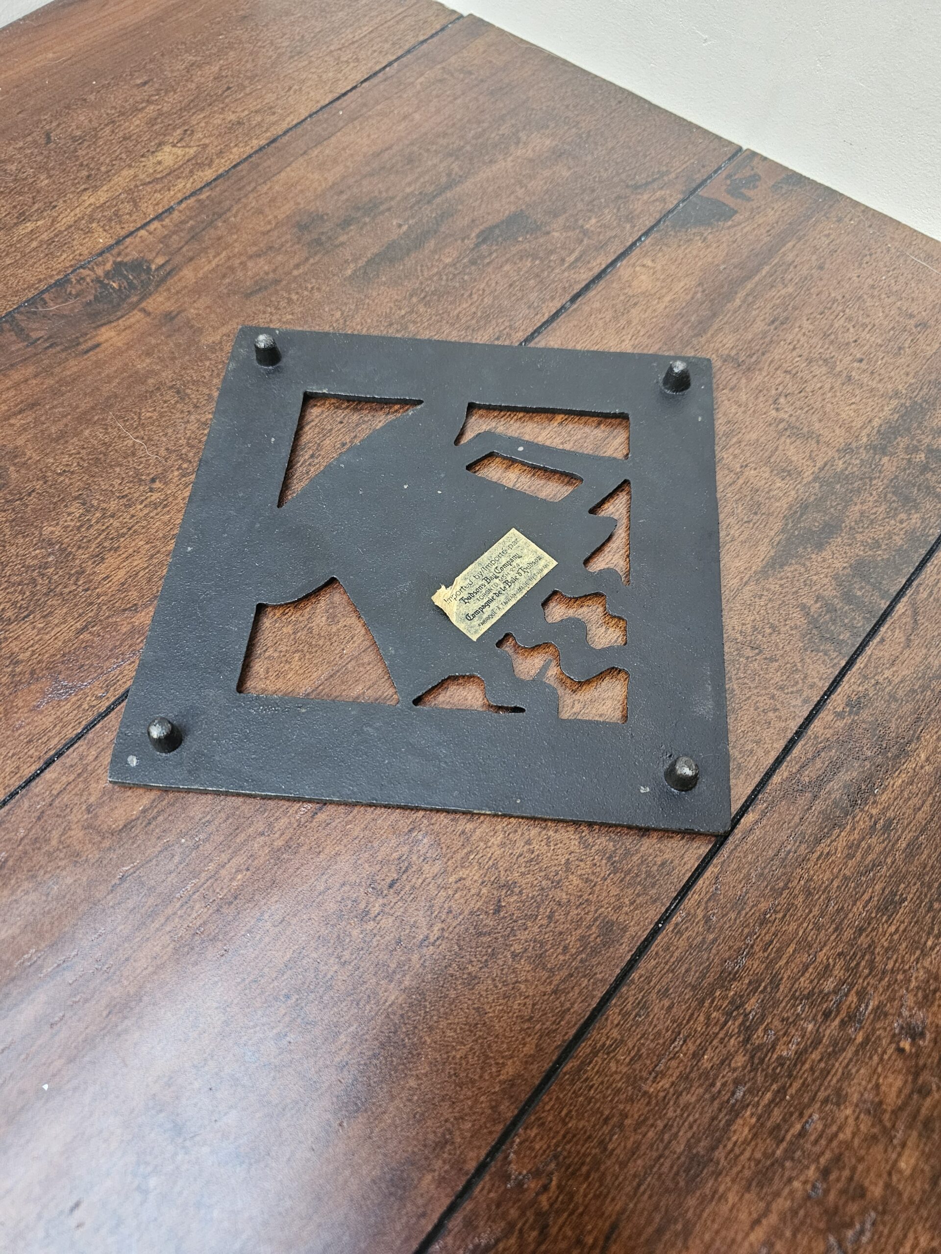 Hudson's Bay Company Cast Iron Trivet with Coffee Cup Design - product image 5