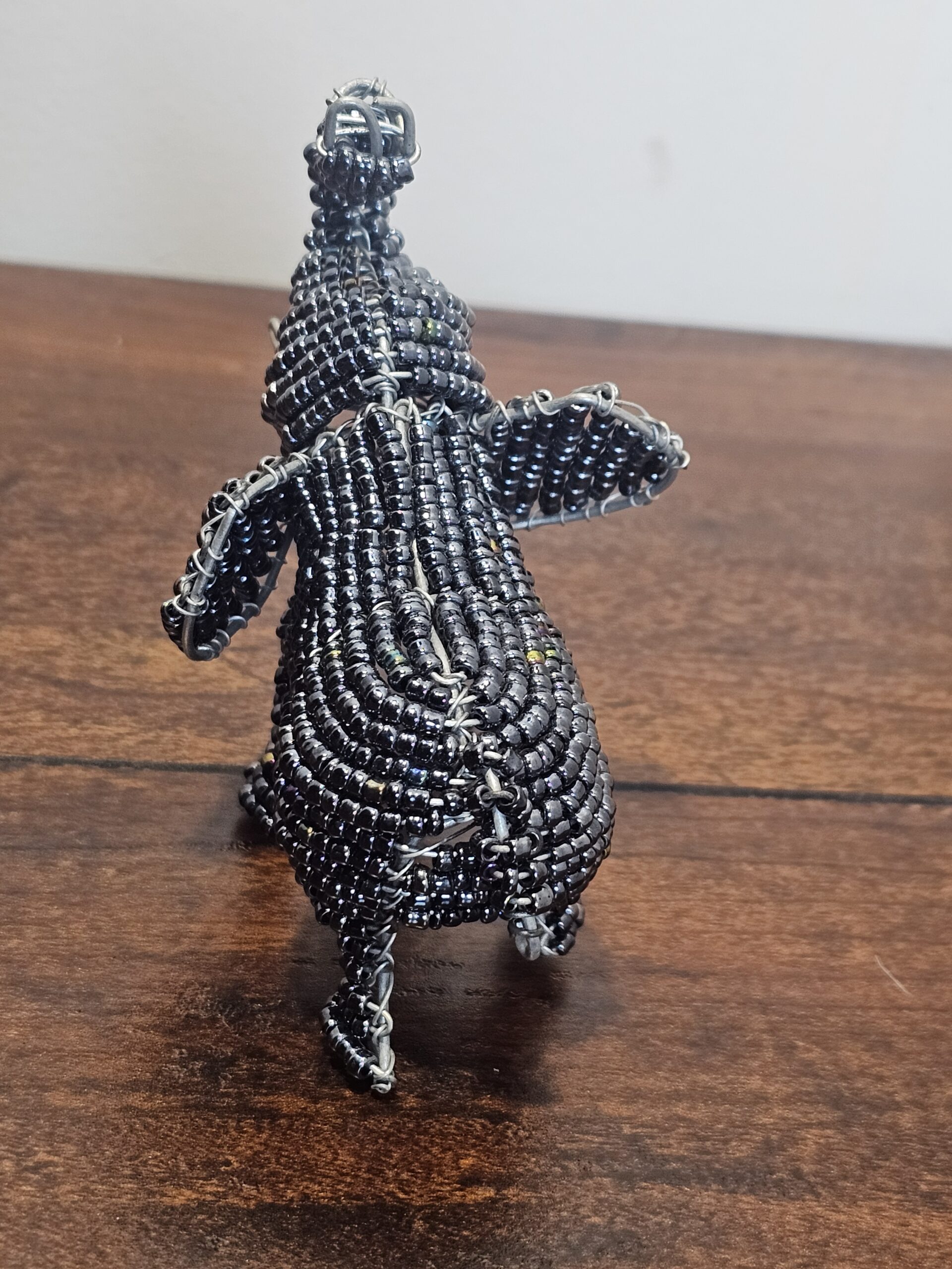 Beaded Wire Elephant Sculpture Handmade Decor - product image 4