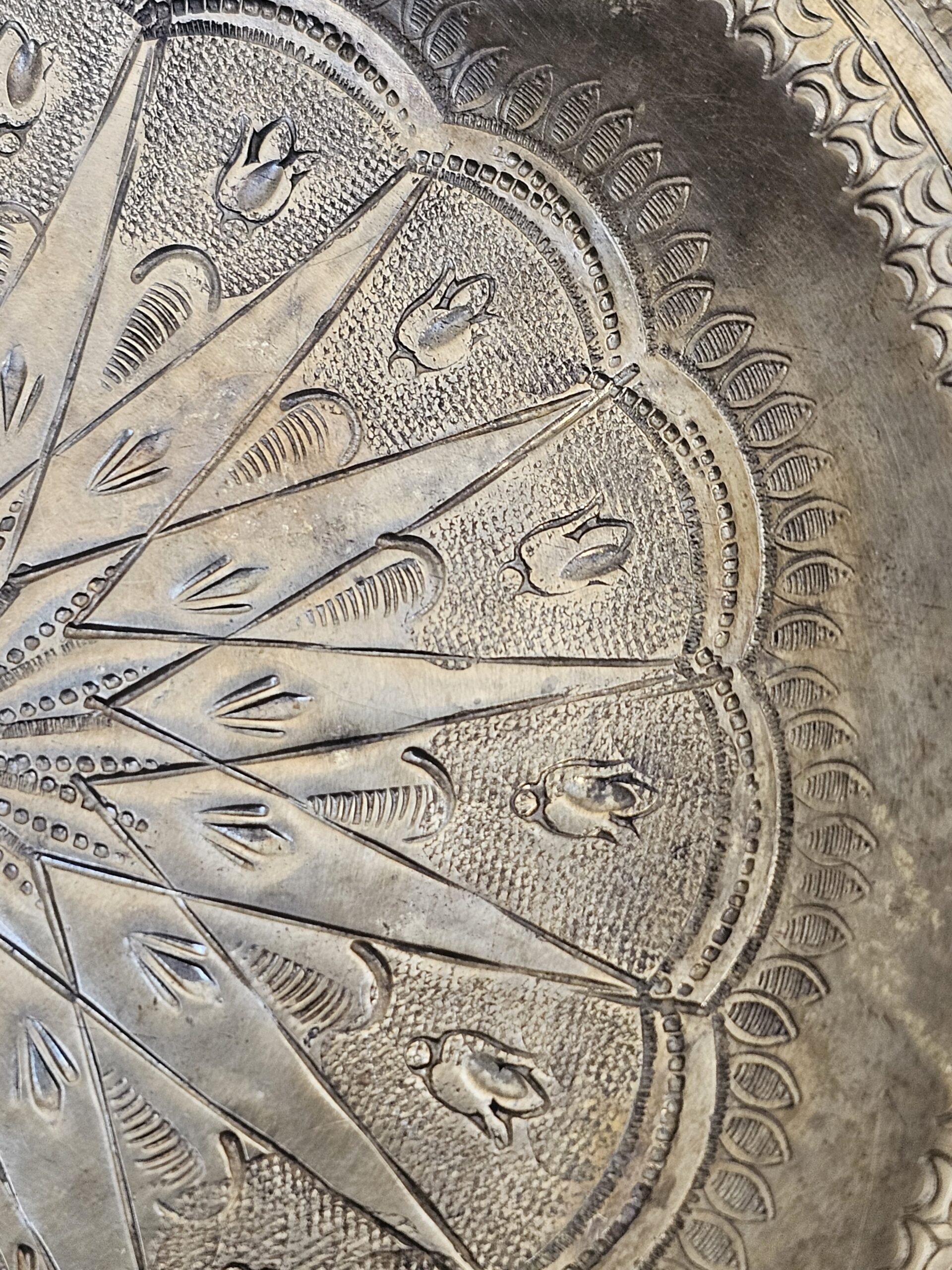 Handcrafted Brass Decorative Plate with Intricate Detailing - product image 3