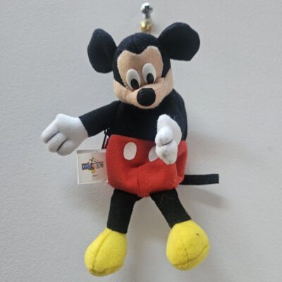 Disney Mickey Mouse Plush Backpack Clip with Zipper Pouch - product image 1
