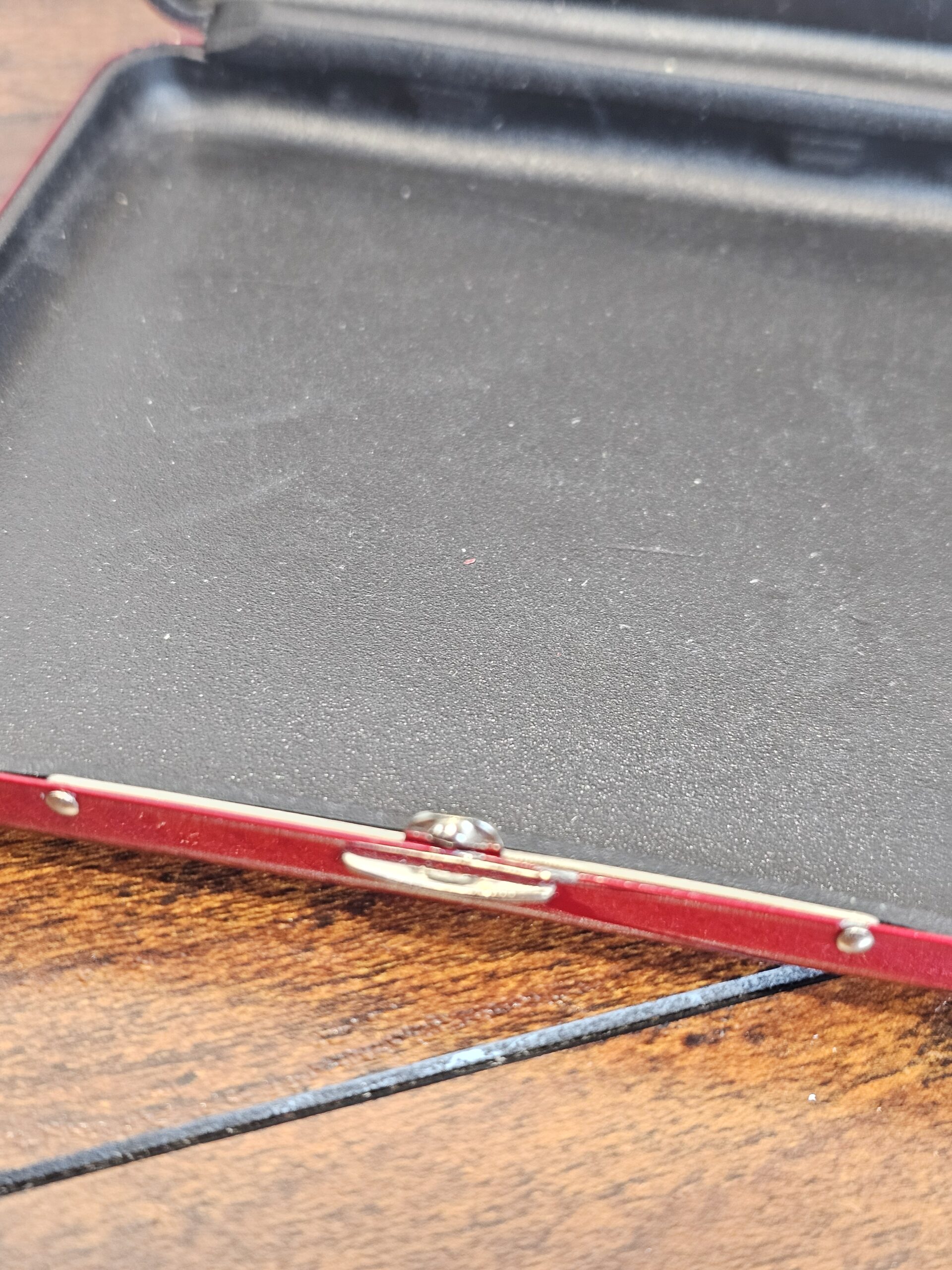 Victorinox Red Metal Pocket Knife Case with Swiss Logo - product image 4