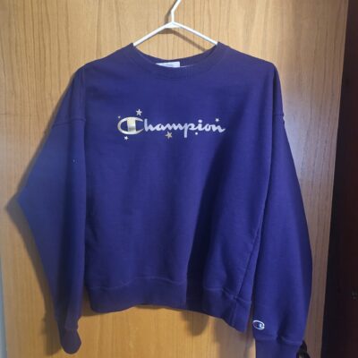 Champion Purple Crewneck Sweatshirt with Gold Logo - product image 1