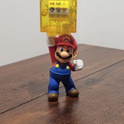 Super Mario Action Figure with Yellow Coin Block Accessory - product image 1