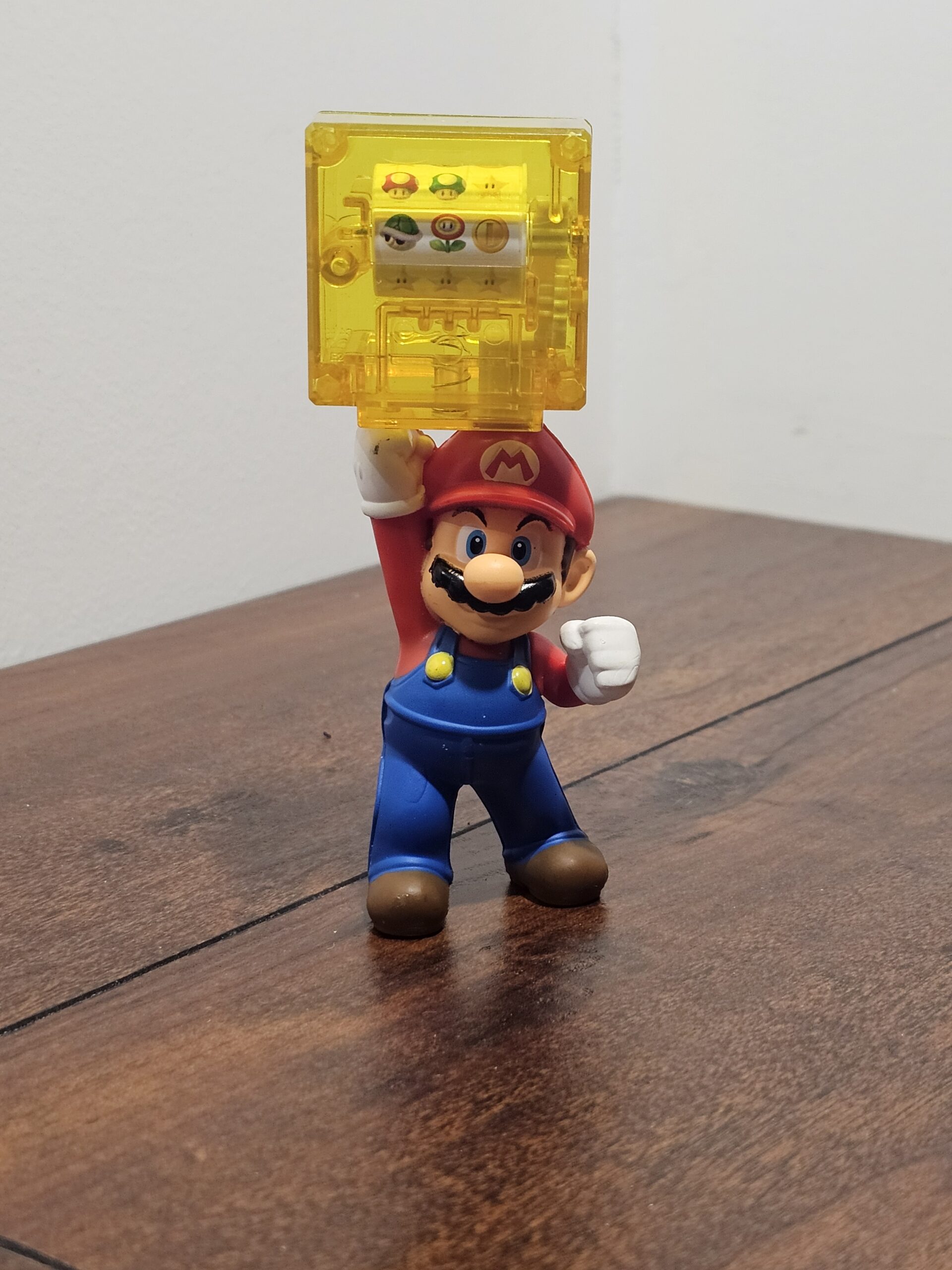 Super Mario Action Figure with Yellow Coin Block Accessory - product image 1