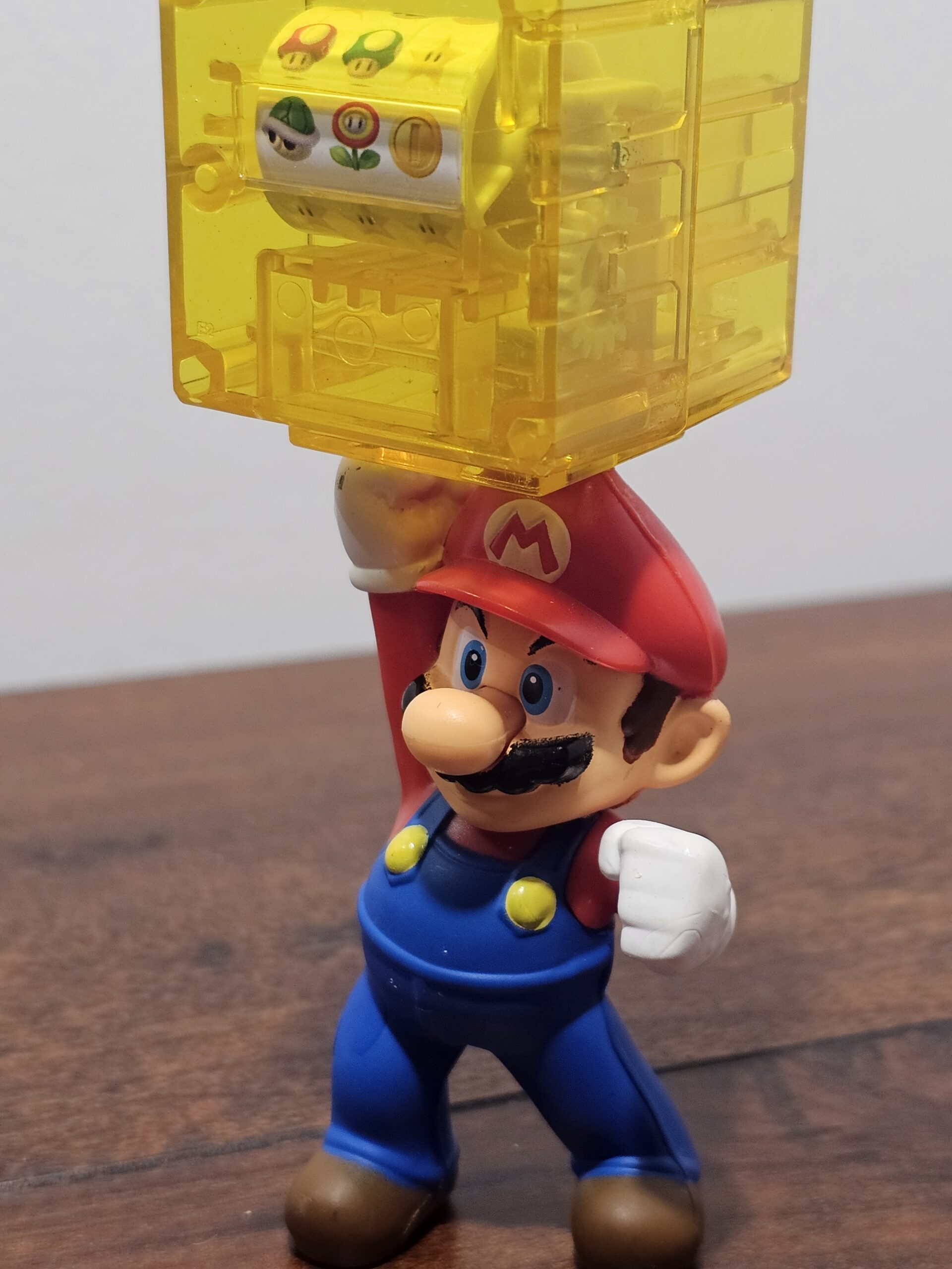 Super Mario Action Figure with Yellow Coin Block Accessory - product image 2