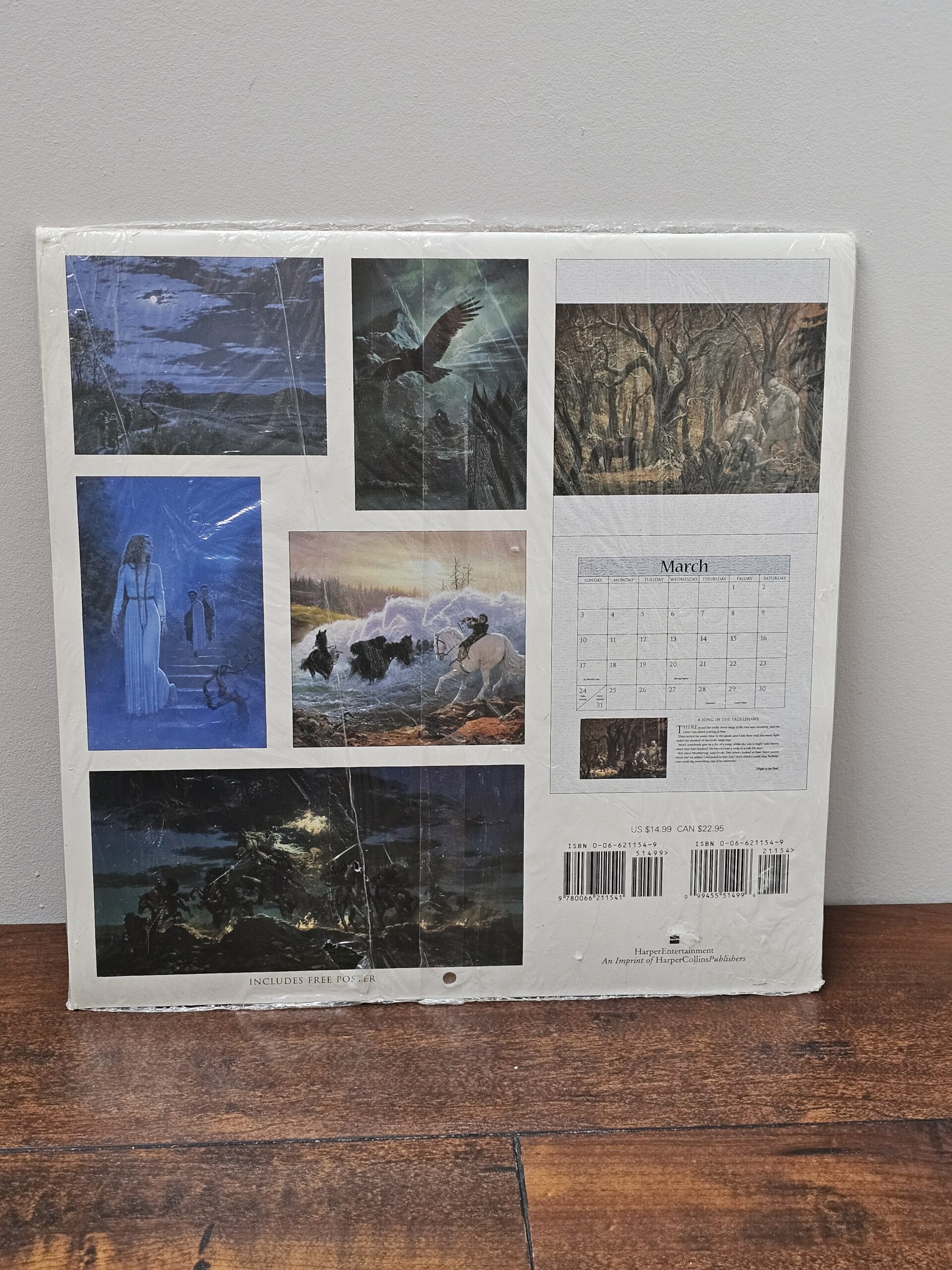 Tolkien 2002 Calendar Illustrated by Ted Nasmith with Poster - product image 3