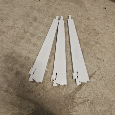 Rubbermaid Metal Shelving Brackets White Set of 3 - product image 1