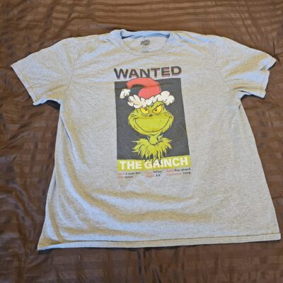 Dr. Seuss The Grinch Graphic T-Shirt Grey XL - product image 1
