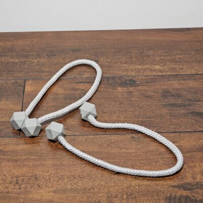 Modern Magnetic Curtain Tiebacks with Geometric Ends - product image 1