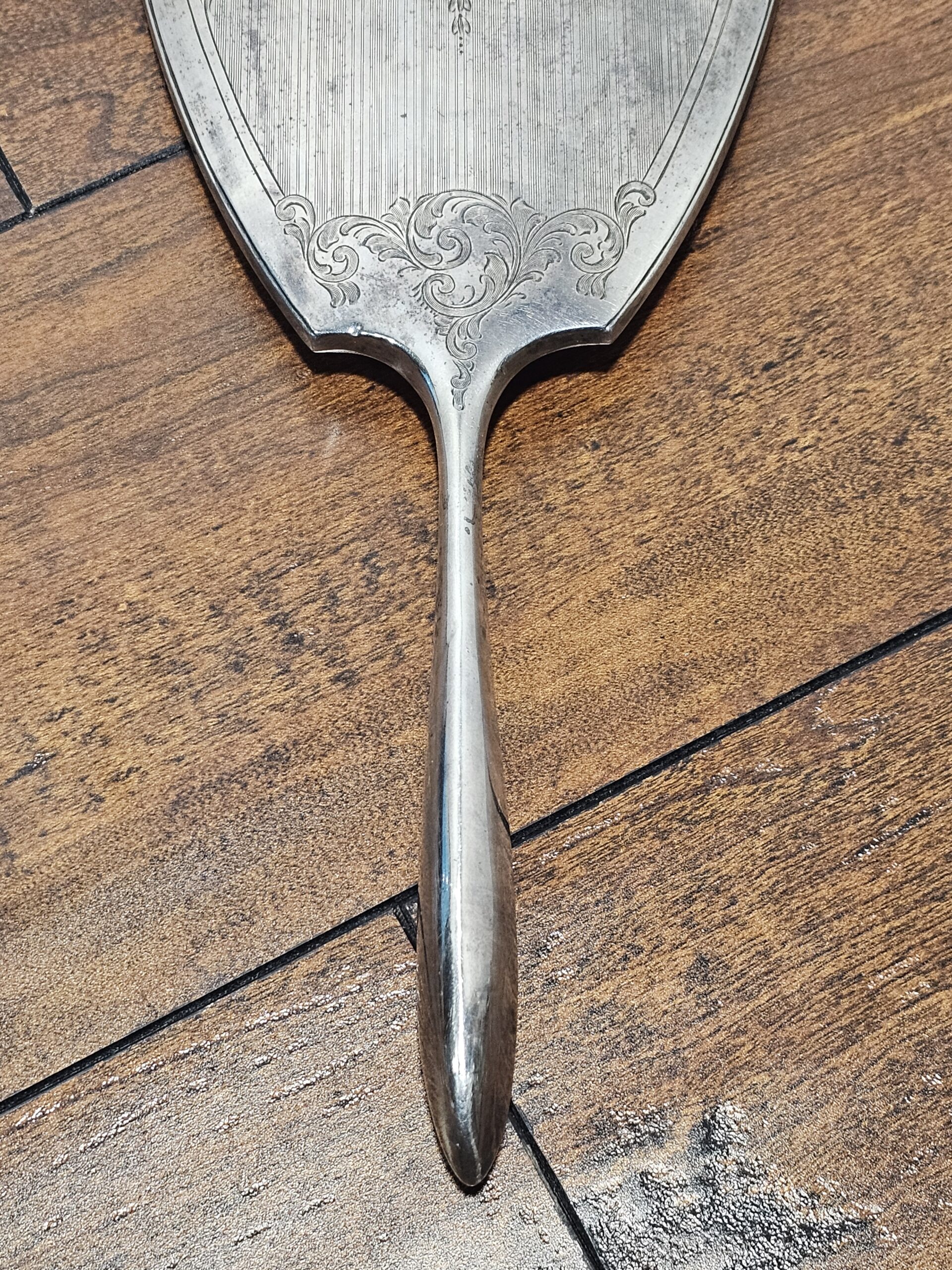 Birks Sterling Silver Hand Mirror Engraved Monogram - product image 3