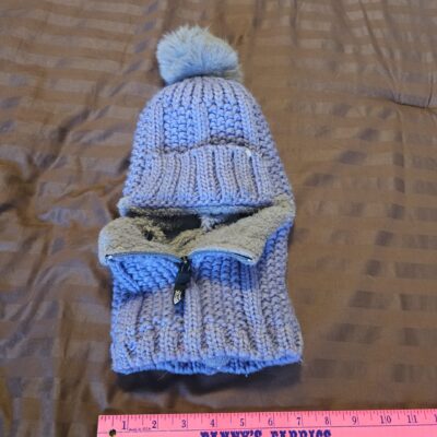 BEST CLASSIC Blue Knit Dog Sweater with Pom Pom - product image 1