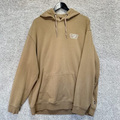 Vans Men's Tan Hoodie with Logo Print XX-Large - product image 1