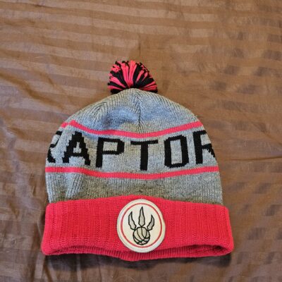 Mitchell & Ness Raptors Knit Beanie with Pom and Logo Patch - product image 1