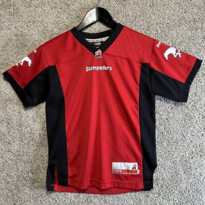 Reebok CFL Calgary Stampeders Red Jersey Size Small - product image 1