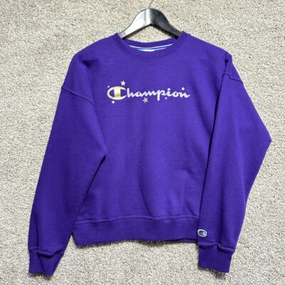 Champion Purple Crewneck Sweatshirt with Logo Embroidery - product image 1