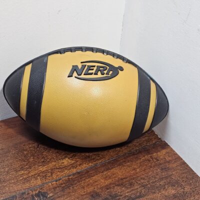 Nerf Foam Football Yellow and Black Sports Toy - product image 1