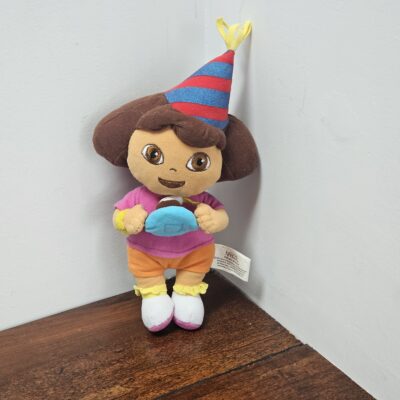 Nanco Dora the Explorer Plush Doll with Party Hat - product image 1